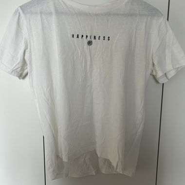White T-Shirt with Motif