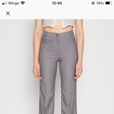 Monki - grey pants/trousers