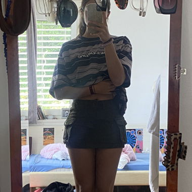 Cargo mini skirt