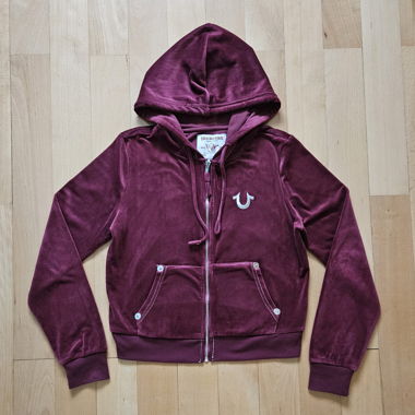 Giacca zip bordeux True Religion