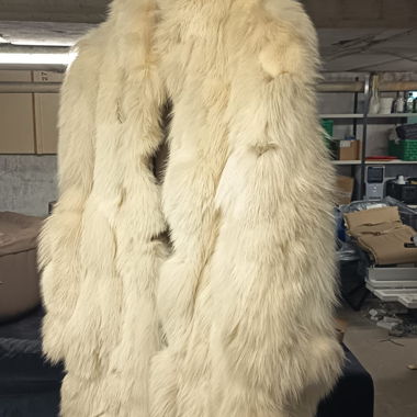Cappotto di pelliccia bianco