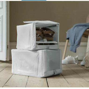 Weisse Falt-Organizer-Set