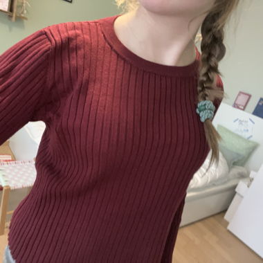 Roter Pullover