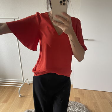 Rote Bluse, H&M