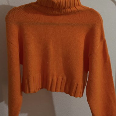 maglione collo arancione (indossato 1x)