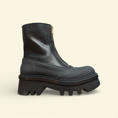 Chloé schwarze Stiefeletten mit Plateau-Sohle Gr. 41