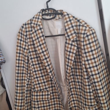 H&M Blazer kariert, Gr. 36