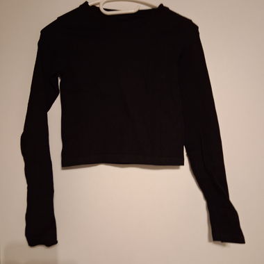 Crop top nero