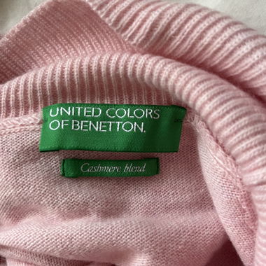 Maglione dolcevita rosa pastello