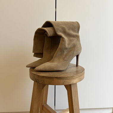 ZARA suede knee high boots