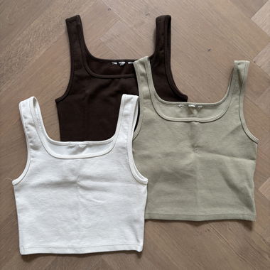 Ribbed Tank Top Set