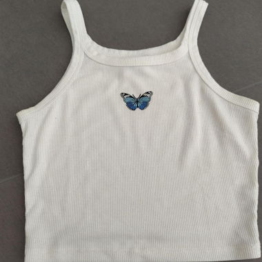 Butterfly crop top