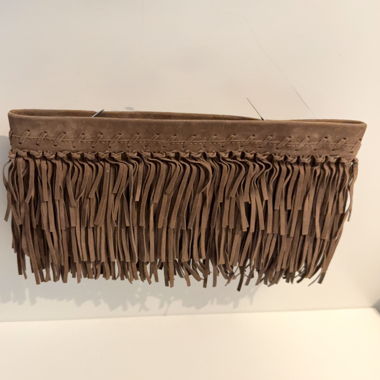Pura Lopez Fringe Clutch