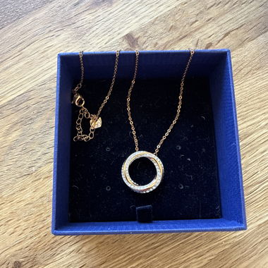 Collana Swarovski oro rosa