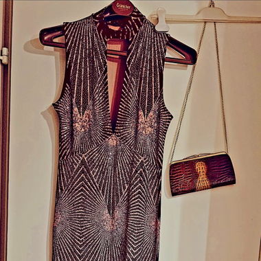 Abendkleid Glamour inkl. Tasche