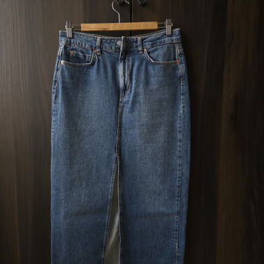 Stradivarius Long Denim Skirt 