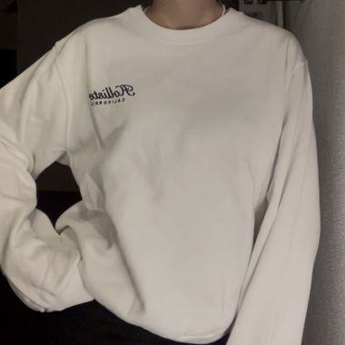 Hollister Sweatshirt White S