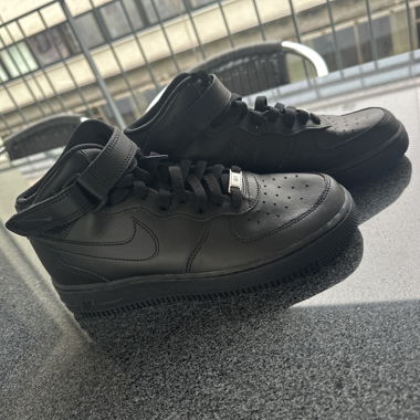 NIKE AIR FORCE 1 MID UNISEX - Sneaker montants - noir