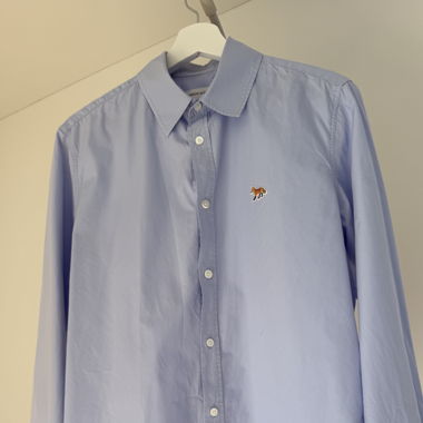 Men’s Maison Kitsuné blue shirt (40)