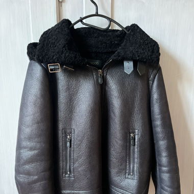 Veste d’hiver chaude en similicuir 