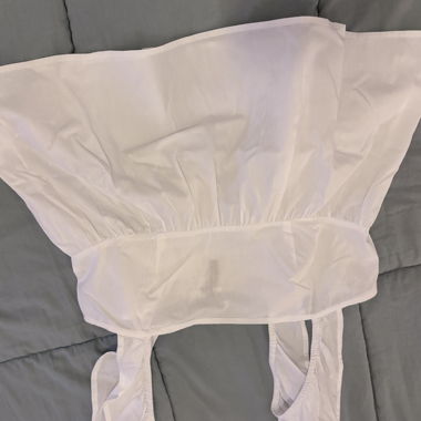 Top bianco casual