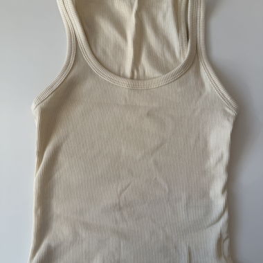 Butter yellow Bershka tank top