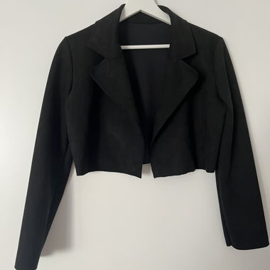 Blazer en velours noir