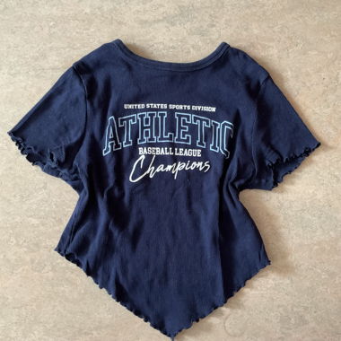 Athletic Grafik-Crop-Top