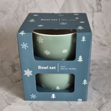 Lot de 2 bols d'hiver