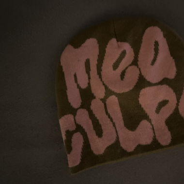 Brown - Pink Beanie