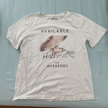 Weisses Print T-Shirt
