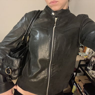y2k Lederjacke 