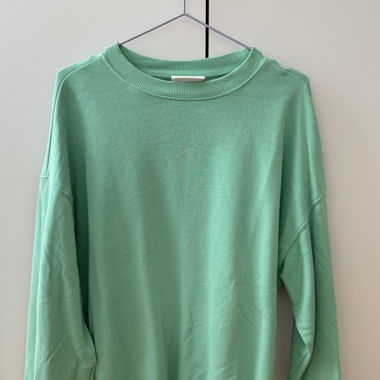 Mintgrüner Sweatshirt-Pullover