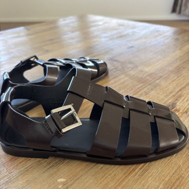 Massimo Dutti Leder Sandalen Gr. 36