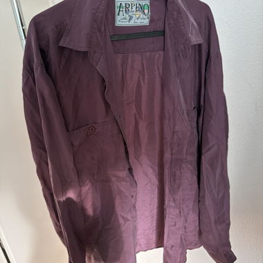 Lila Vintage Hemd oversized