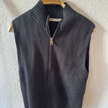 Gilet in maglia con cerniera