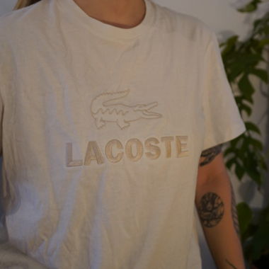 Tshirt Lacoste Crème