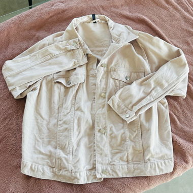 H&M Hellrosa Jeansjacke