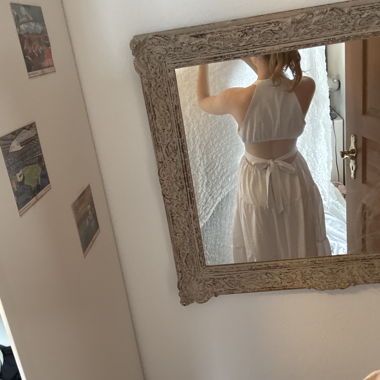 white summer dress