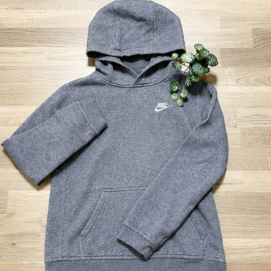 Sweat à capuche Nike gris