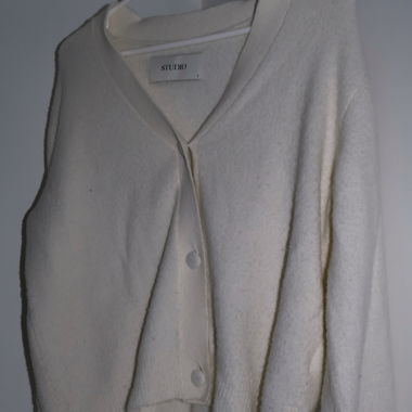 Gilet en maille blanc Studio