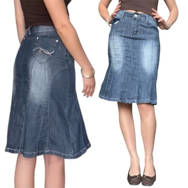 y2k denim skirt