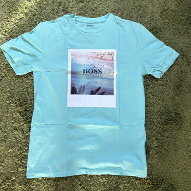 T-shirt BOSS turchese