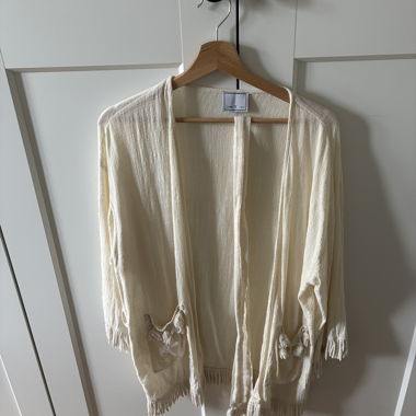 Cream-colored Kimono/Cardigan