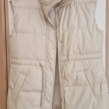 Beige vest size S/M zebra