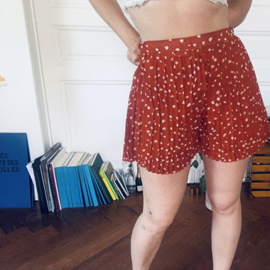 Short jupe cœur 