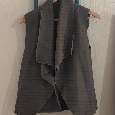 Gilet sans manches brun