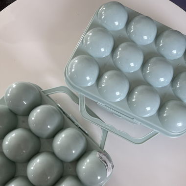 2 Plastic Forte für 12 Eier 