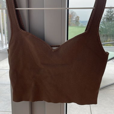H&M Croptop braun