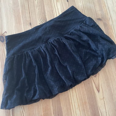 Y2K mini lace balloon skirt